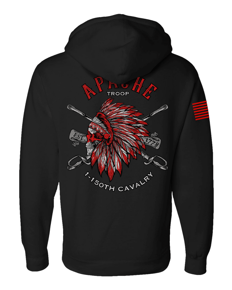 F400: "Apache" Everyday Hoodie (WV ARNG: A Troop, 1-150th CAV) UTD Reloaded Gear Co. 