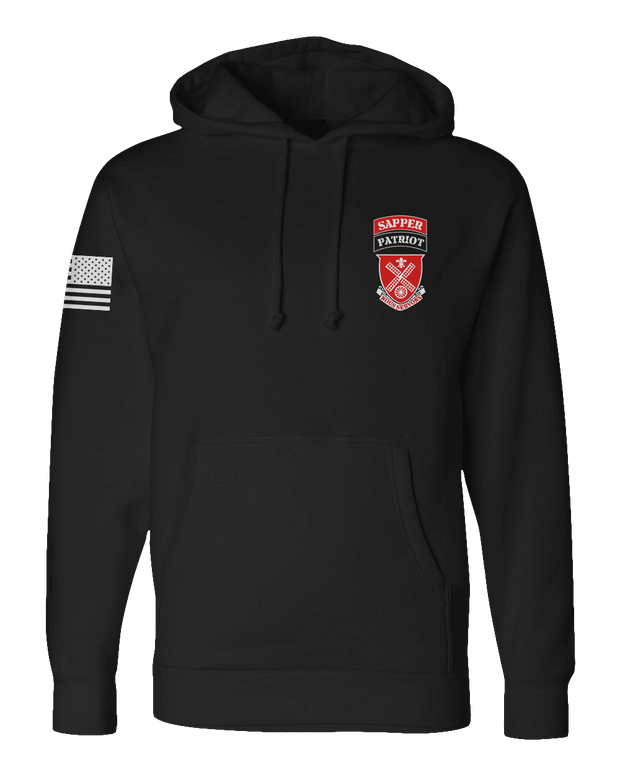 F400: "Assassins" Everyday Hoodie (US Army, A Co 52nd BEB) UTD Reloaded Gear Co. S Black Pullover