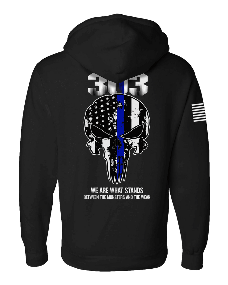 all that stands between the monsters and the weak F400: "Between the Monsters & the Weak" Everyday Hoodie (Arlington PD – Reloaded Gear Co