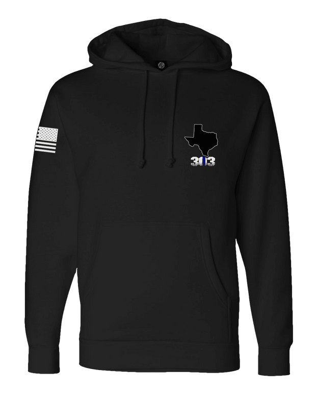 F400: "Between the Monsters & the Weak" Everyday Hoodie (Arlington PD Class 303) UTD Reloaded Gear Co. S Black Pullover