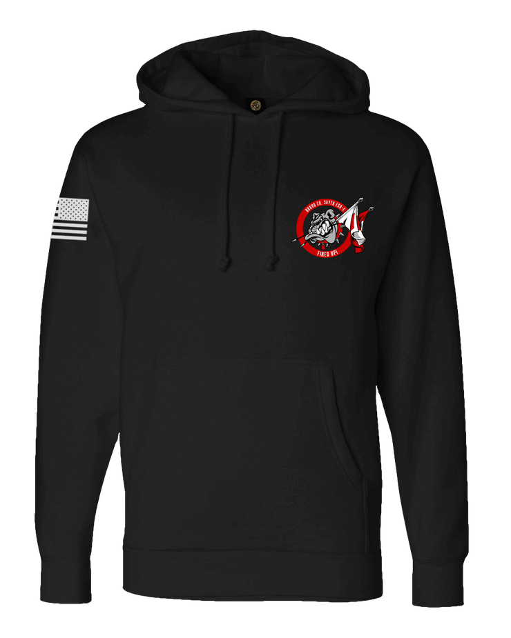 F400: "Big Dawgs" Everyday Hoodie (Bravo Co, 307th ESB-E) UTD Reloaded Gear Co. S Black Pullover