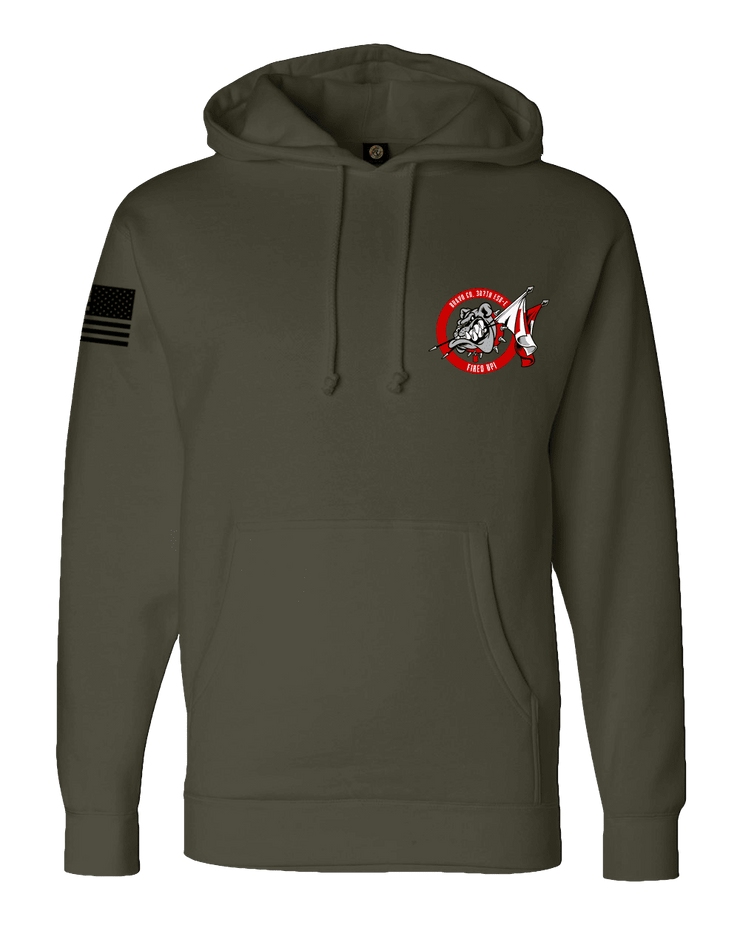 F400: "Big Dawgs" Everyday Hoodie (Bravo Co, 307th ESB-E) UTD Reloaded Gear Co. S OD Green Pullover