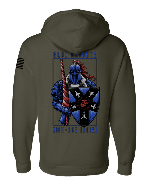 F400: "Blue Knights" Everyday Hoodie (USMC VMM-365 (REIN)) UTD Reloaded Gear Co. 