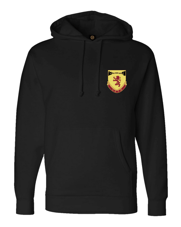 F400: "Carnage" Everyday Hoodie (US Army, C Batt, 1-57 ADAR) UTD Reloaded Gear Co. S Black Pullover