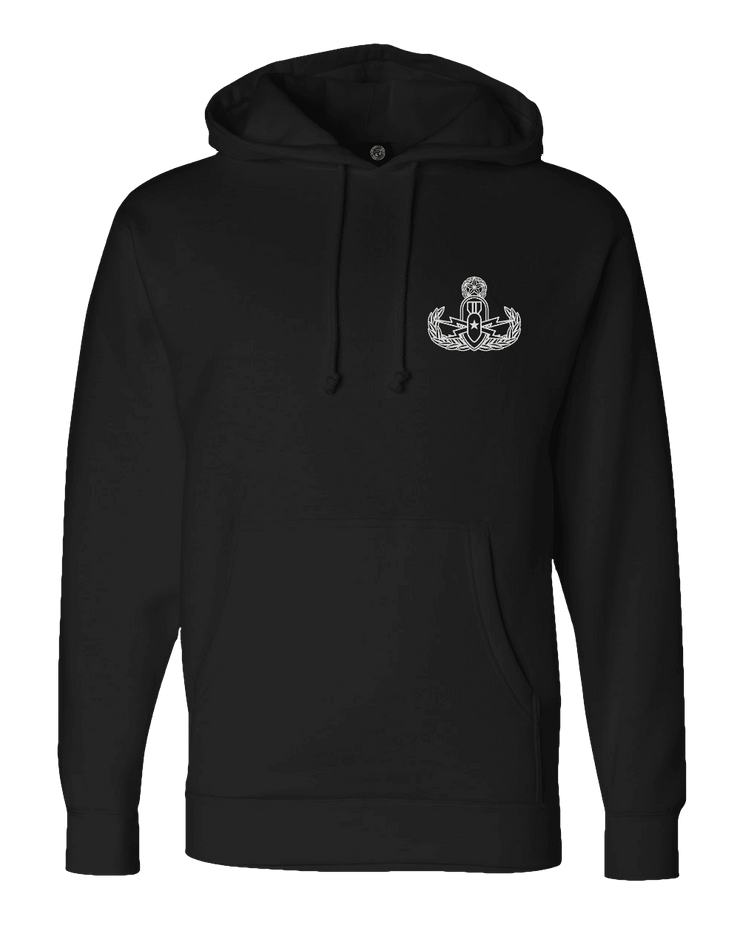 F400: "Consistently Unremarkable" Everyday Hoodie (US Army 764th EOD) UTD Reloaded Gear Co. S Black Pullover