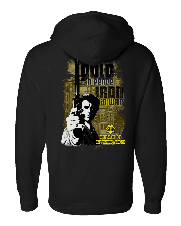 F400: "Gold in Peace, Iron in War" Everyday Hoodie (SFPD Bureau of Investigations) UTD Reloaded Gear Co. 