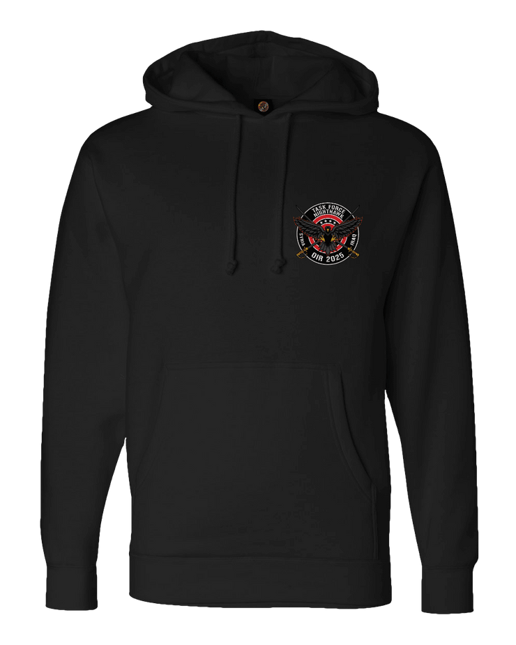 F400: "Iron Horse" Everyday Hoodie (US Army, E Troop, 2-17 ACS) UTD Reloaded Gear Co. S Black Pullover