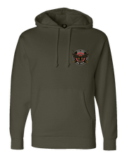 F400: "Iron Horse" Everyday Hoodie (US Army, E Troop, 2-17 ACS) UTD Reloaded Gear Co. S OD Green Pullover
