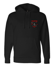 F400: "Law Dawgs" Everyday Hoodie (US Army 116th MP Co.) UTD Reloaded Gear Co. S Black Pullover