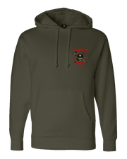 F400: "Law Dawgs" Everyday Hoodie (US Army 116th MP Co.) UTD Reloaded Gear Co. S OD Green Pullover