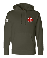 F400: "Simul Salvamus" Everyday Hoodie (US Army 357th FRSD) UTD Reloaded Gear Co. S OD Green Pullover