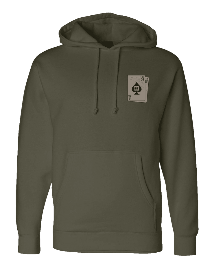 F400: "Stack The Deck" Everyday Hoodie (La Habra PD, Station 21) UTD Reloaded Gear Co. S OD Green Pullover
