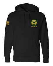 F400: "The Defenders" Everyday Hoodie (US Army, 535th MP BN) UTD Reloaded Gear Co. S Black Pullover