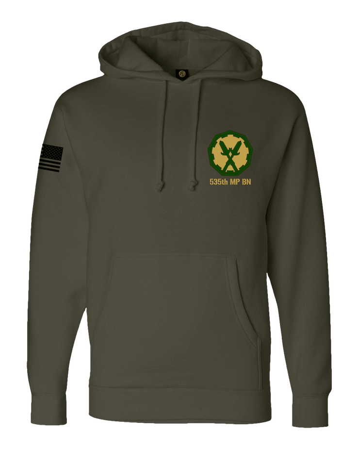 F400: "The Defenders" Everyday Hoodie (US Army, 535th MP BN) UTD Reloaded Gear Co. S OD Green Pullover