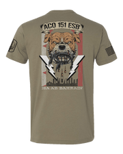 T100: "Alpha Dawgs" Classic Cotton T-shirt (US Army, A Co, 151 ESB) UTD Reloaded Gear Co. 