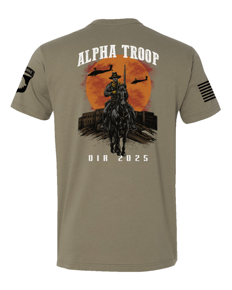 T100: "Alpha Troop" Classic Cotton T-shirt (US Army, 2-17 CAV) UTD Reloaded Gear Co. 