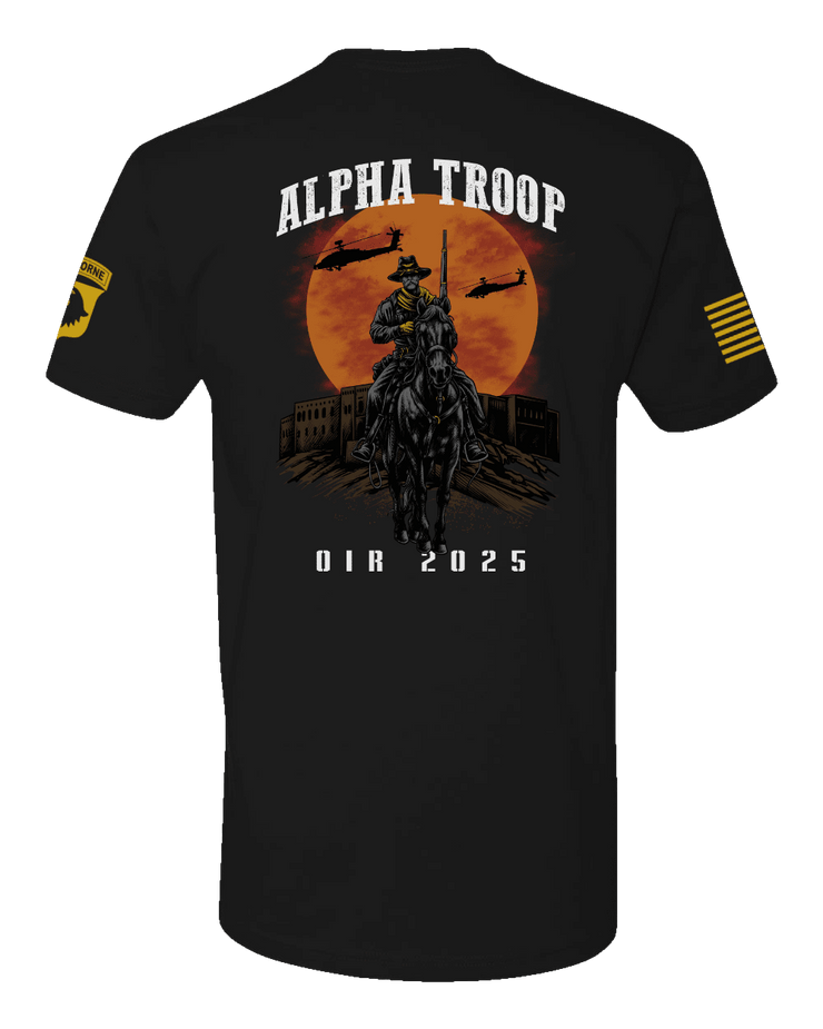 T100: "Alpha Troop" Classic Cotton T-shirt (US Army, 2-17 CAV) UTD Reloaded Gear Co. 