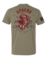 T100: "Apache" Classic Cotton T-shirt (WV ARNG: A Troop, 1-150th CAV) UTD Reloaded Gear Co. 