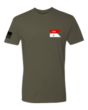 T100: "Apache" Classic Cotton T-shirt (WV ARNG: A Troop, 1-150th CAV) UTD Reloaded Gear Co. S OD Green 