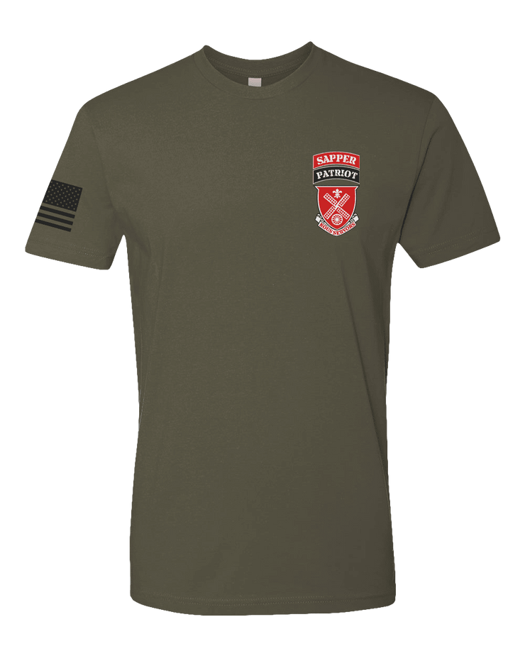 T100: "Assassins" Classic Cotton T-shirt (US Army, A Co 52nd BEB) UTD Reloaded Gear Co. S OD Green 