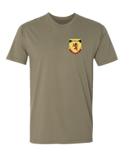 T100: "Carnage" Classic Cotton T-shirt (US Army, C Batt, 1-57 ADAR) UTD Reloaded Gear Co. S Army OCP Tan 