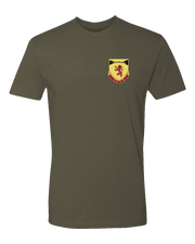 T100: "Carnage" Classic Cotton T-shirt (US Army, C Batt, 1-57 ADAR) UTD Reloaded Gear Co. S OD Green 