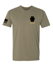 T100: "Cobra Troop" Classic Cotton T-shirt (C Troop, 2-104 CAV) UTD Reloaded Gear Co. S Army OCP Tan 
