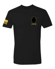 T100: "Cobra Troop" Classic Cotton T-shirt (C Troop, 2-104 CAV) UTD Reloaded Gear Co. S Black 