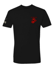 T100: "Det Kigali" Classic Cotton T-shirt (USMC MSG Det Kigali) UTD Reloaded Gear Co. S Black 