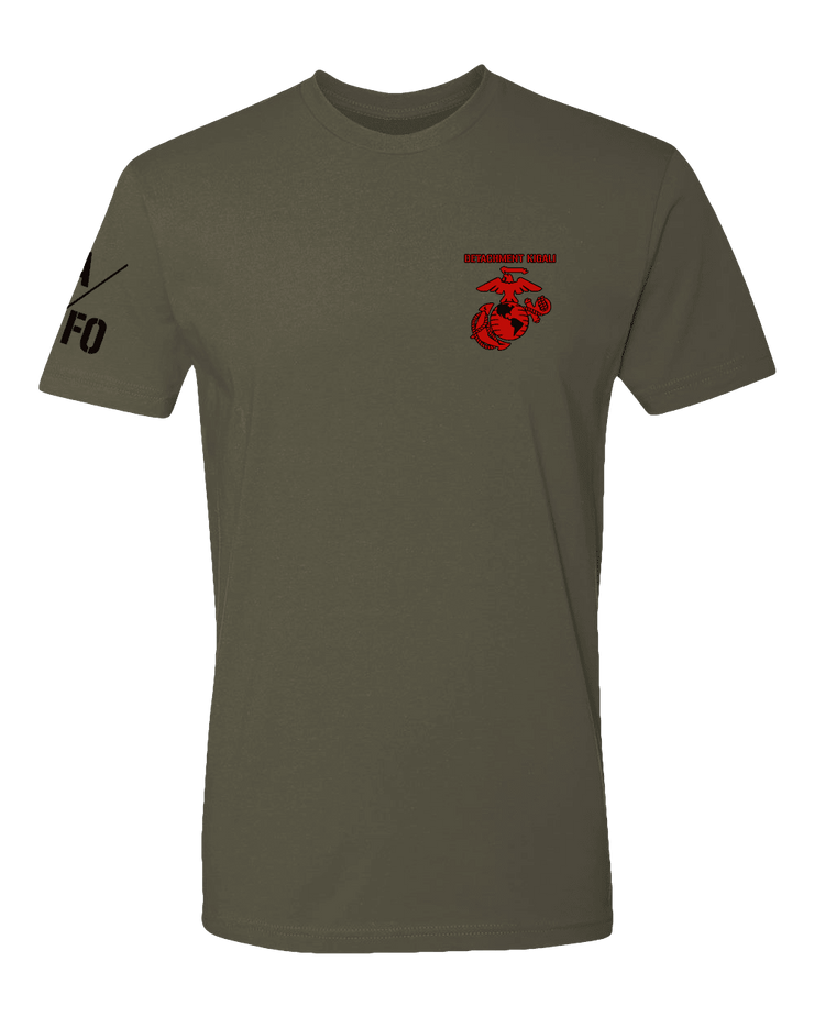 T100: "Det Kigali" Classic Cotton T-shirt (USMC MSG Det Kigali) UTD Reloaded Gear Co. S OD Green 