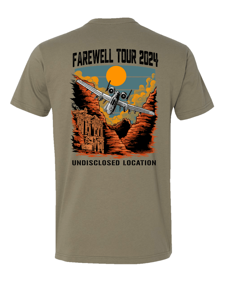 T100: "Farewell Tour" Classic Cotton T-shirt (US Air Force 104th EFGS) UTD Reloaded Gear Co. 