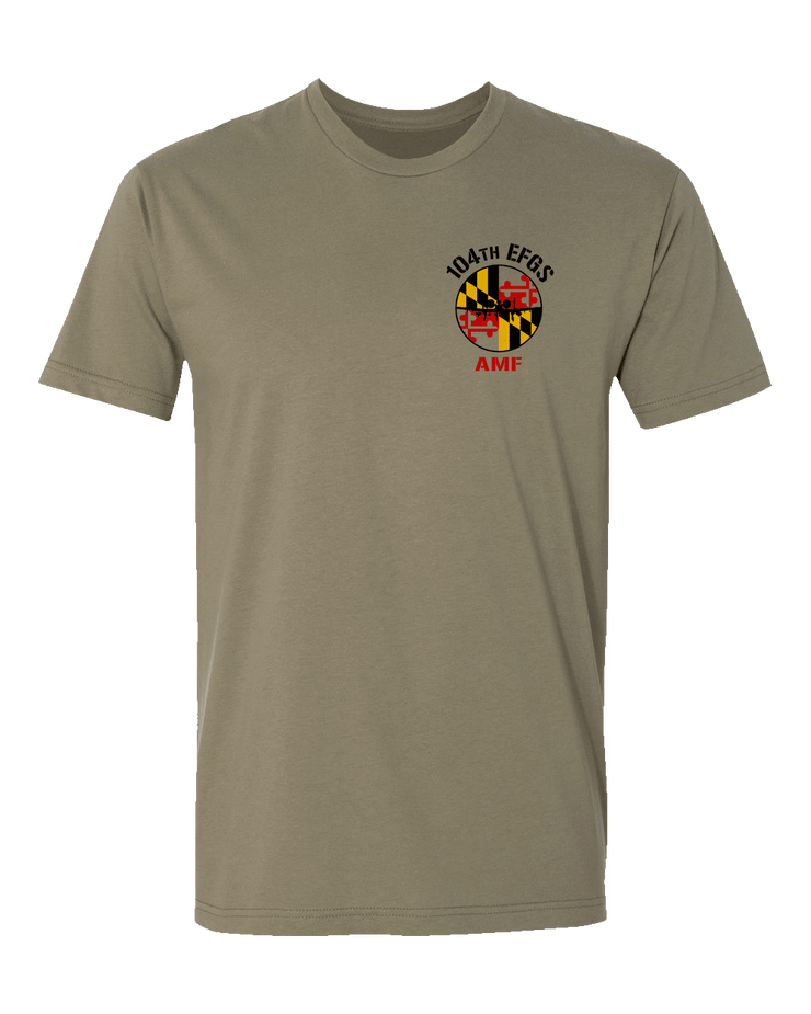 T100: "Farewell Tour" Classic Cotton T-shirt (US Air Force 104th EFGS) UTD Reloaded Gear Co. S Army OCP Tan 