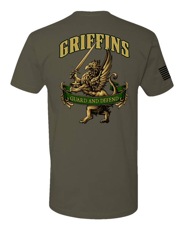 T100: "Griffins" Classic Cotton T-shirt (US Army, 535th MP BN) UTD Reloaded Gear Co. 