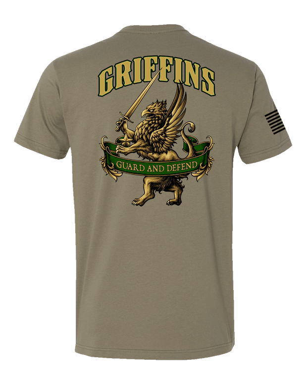 T100: "Griffins" Classic Cotton T-shirt (US Army, 535th MP BN) UTD Reloaded Gear Co. 