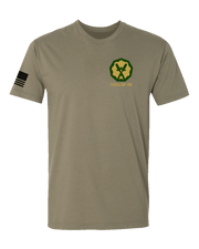 T100: "Griffins" Classic Cotton T-shirt (US Army, 535th MP BN) UTD Reloaded Gear Co. S Army OCP Tan 