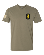 T100: "Integrity, Service, Pride" Classic Cotton T-shirt (Illinois State Troopers, CC 144) UTD Reloaded Gear Co. S Army OCP Tan 