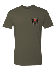 T100: "Iron Horse" Classic Cotton T-shirt (US Army, E Troop, 2-17 ACS) UTD Reloaded Gear Co. S OD Green 