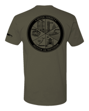 T100: "Justitia ad Rupturam" Classic Cotton T-shirt (USMC OCP-OMC) UTD Reloaded Gear Co. 