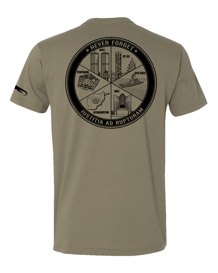 T100: "Justitia ad Rupturam" Classic Cotton T-shirt (USMC OCP-OMC) UTD Reloaded Gear Co. 