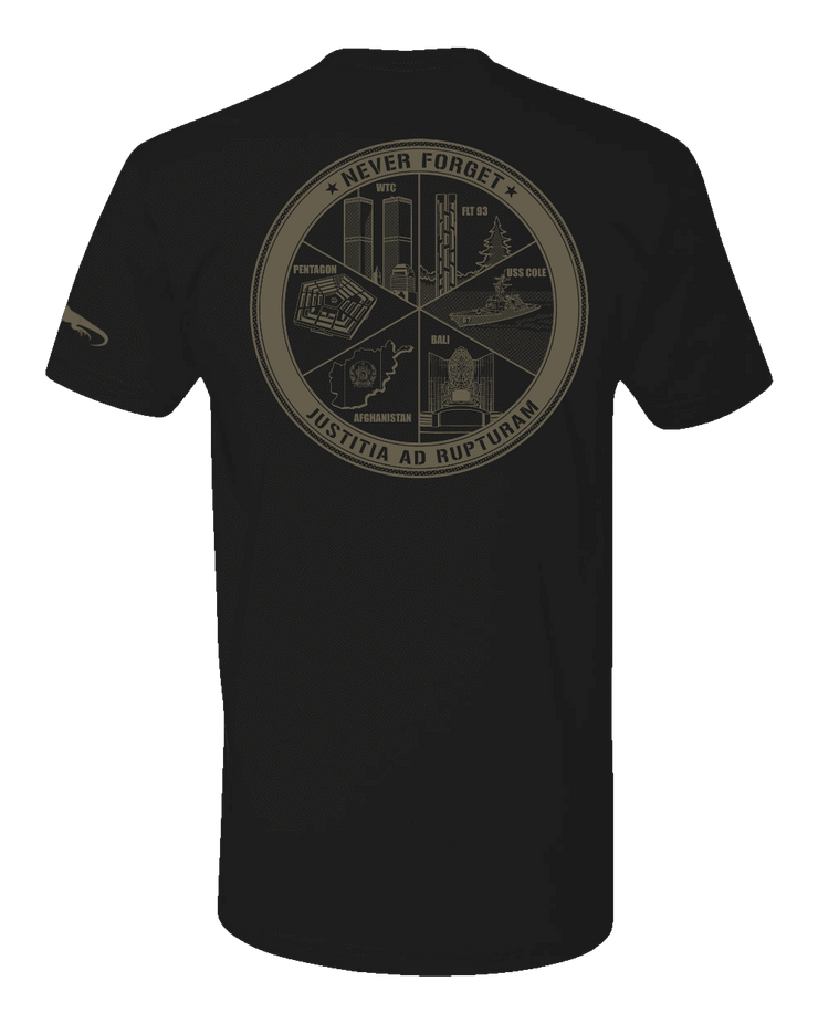 T100: "Justitia ad Rupturam" Classic Cotton T-shirt (USMC OCP-OMC) UTD Reloaded Gear Co. 