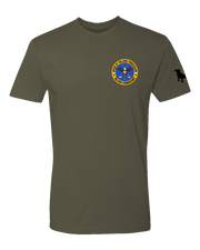 T100: "Justitia ad Rupturam" Classic Cotton T-shirt (USMC OCP-OMC) UTD Reloaded Gear Co. S OD Green 