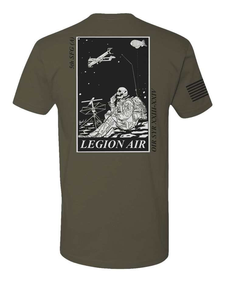 T100: "Legion Air" Classic Cotton T-shirt (US Army, GSB 5th SFG) UTD Reloaded Gear Co. 