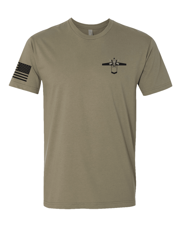 T100: "Legion Air" Classic Cotton T-shirt (US Army, GSB 5th SFG) UTD Reloaded Gear Co. S Army OCP Tan 