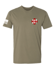 T100: "Simul Salvamus" Classic Cotton T-shirt (US Army 357th FRSD) UTD Reloaded Gear Co. S Army OCP Tan 