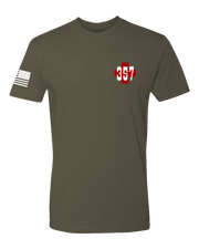 T100: "Simul Salvamus" Classic Cotton T-shirt (US Army 357th FRSD) UTD Reloaded Gear Co. S OD Green 