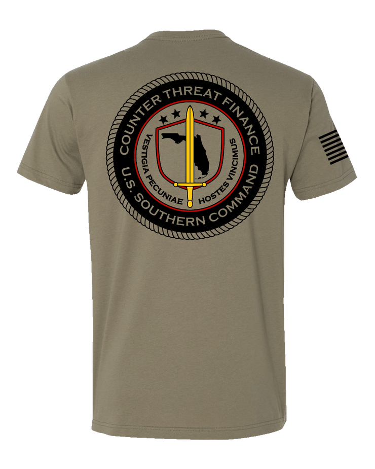 T100: "SOUTHCOM CTF" Classic Cotton T-shirt (Counter Threat Finance) UTD Reloaded Gear Co. 