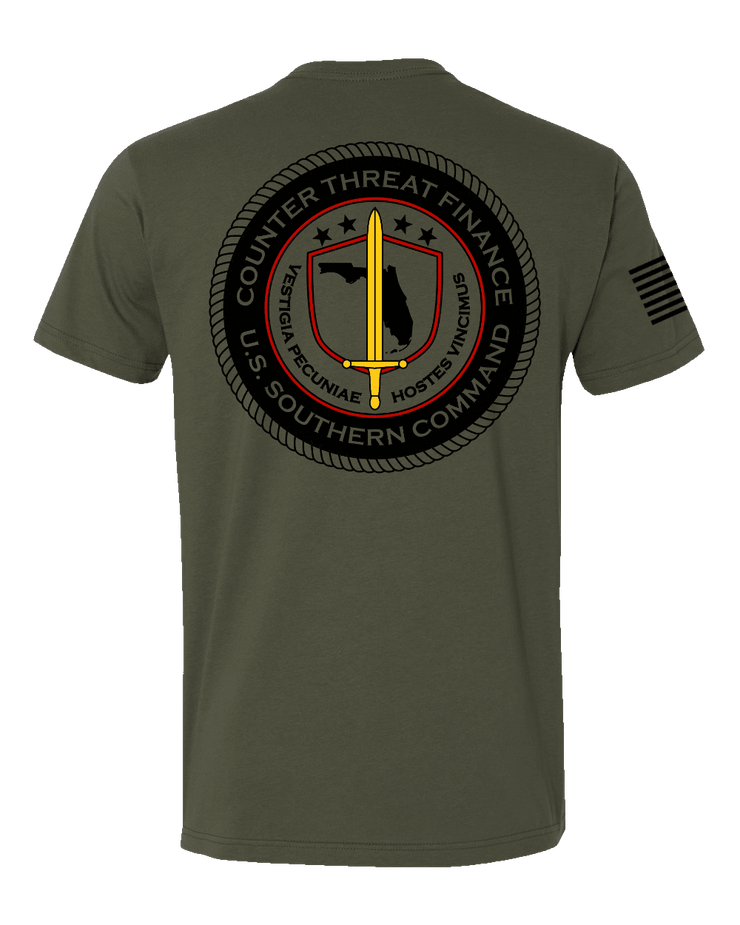 T100: "SOUTHCOM CTF" Classic Cotton T-shirt (Counter Threat Finance) UTD Reloaded Gear Co. 