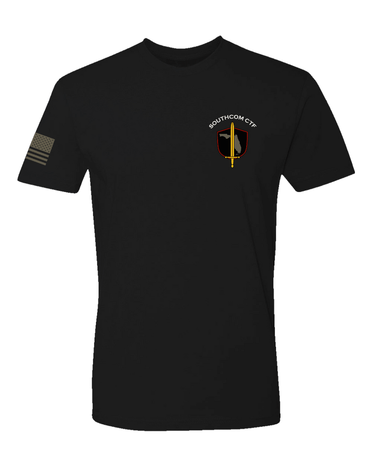 T100: "SOUTHCOM CTF" Classic Cotton T-shirt (Counter Threat Finance) UTD Reloaded Gear Co. S Black 