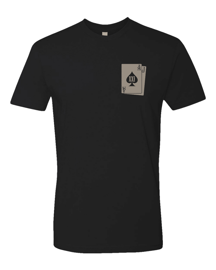 T100: "Stack The Deck" Classic Cotton T-shirt (La Habra PD, Station 21) UTD Reloaded Gear Co. S Black 