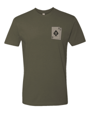 T100: "Stack The Deck" Classic Cotton T-shirt (La Habra PD, Station 21) UTD Reloaded Gear Co. S OD Green 